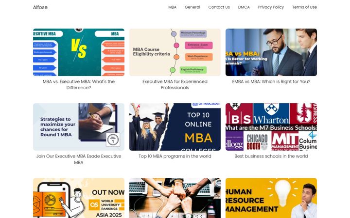 Screenshot of alfose.com