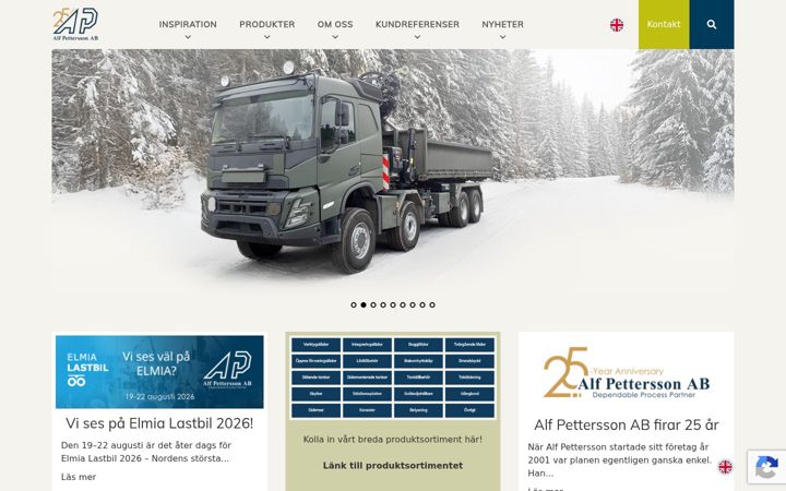 Screenshot of alfpettersson.com