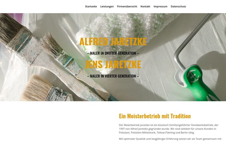 Screenshot of alfred-jaretzke.de