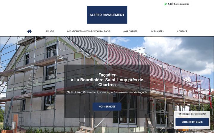 Screenshot of alfred-ravalement.fr