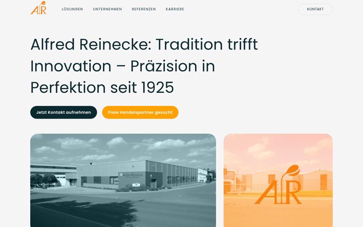 Képernyőkép: alfred-reinecke.de