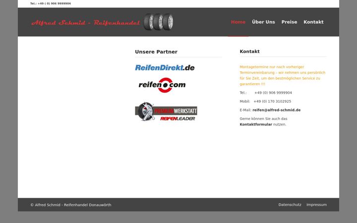 Screenshot of alfred-schmid.de