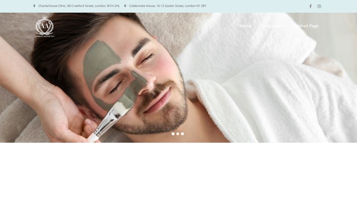 Captură de ecran a alfredaaesthetics.com