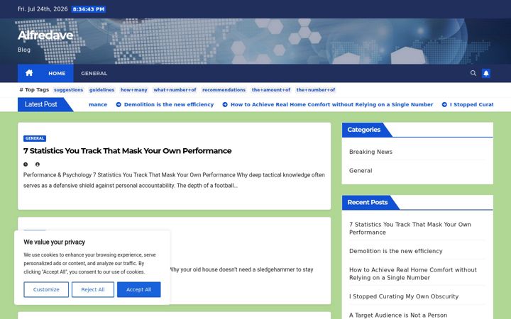 Screenshot of alfredave.com