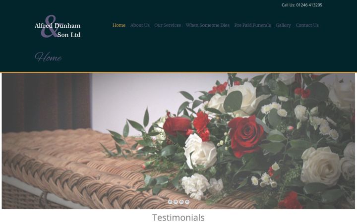 Screenshot of alfreddunham.com