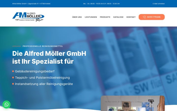 Screenshot of alfredmoeller.de