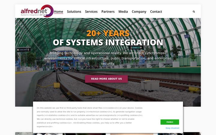 Screenshot of alfrednet.com