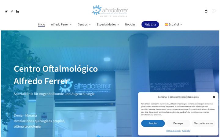 Screenshot of alfredoferrer.com
