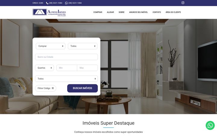 Zrzut ekranu alfredoimoveisltda.com.br