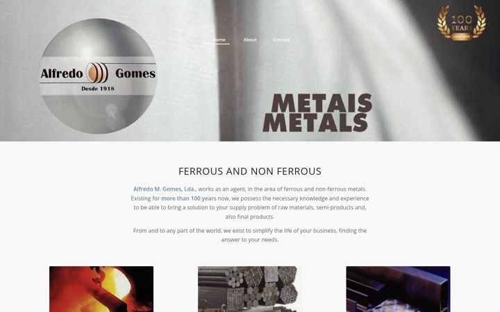 Screenshot of alfredomgomes.com