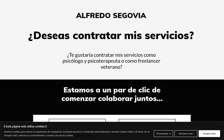 Screenshot of alfredosegovia.com