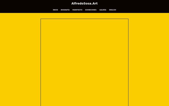 Screenshot of alfredososa.art