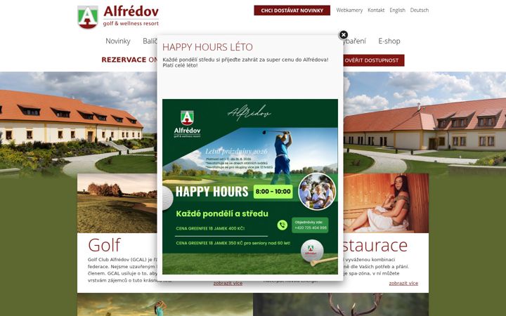 Screenshot of alfredov.cz