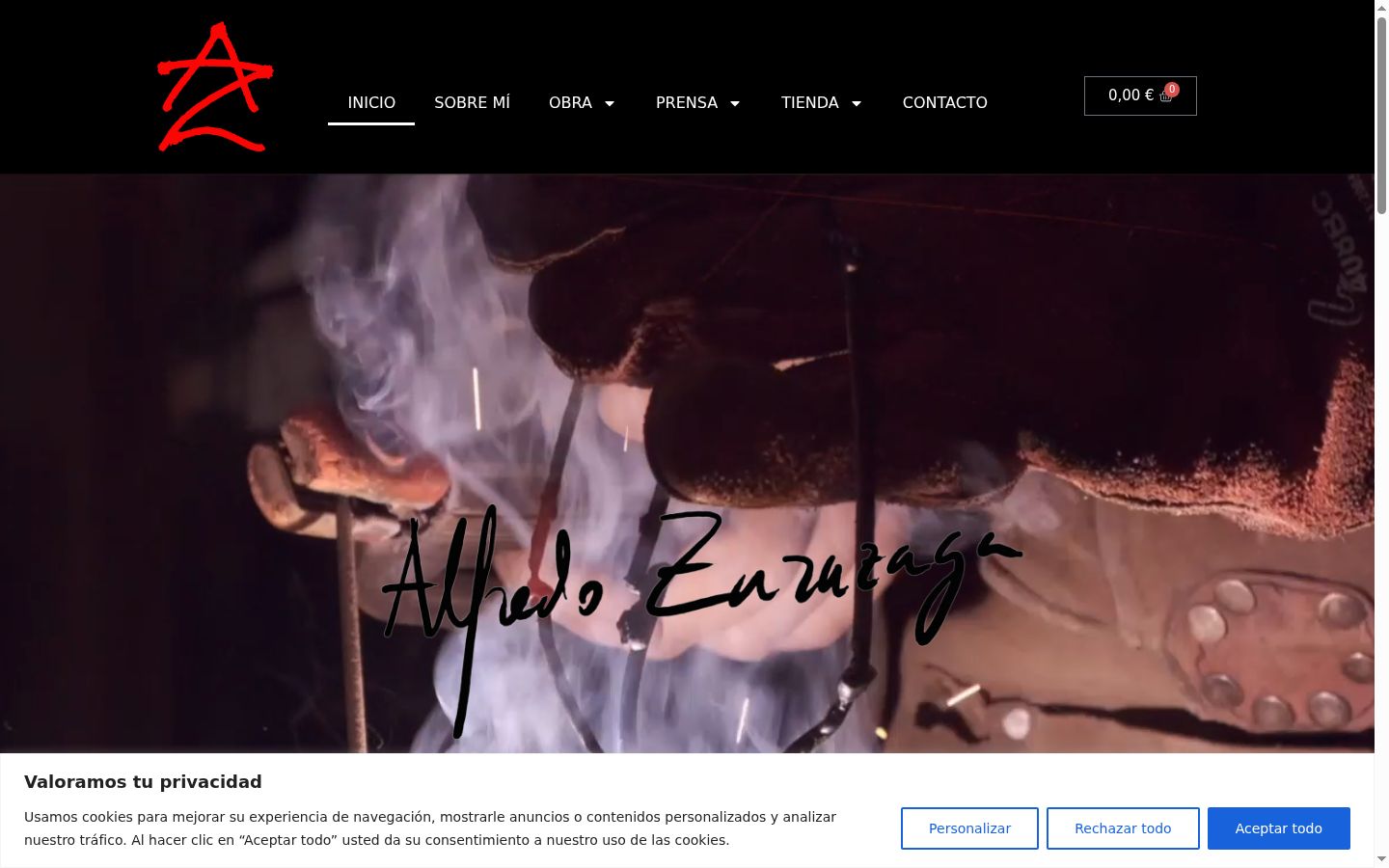 Screenshot του banner συγκατάθεσης που εμφανίστηκε πριν από οποιαδήποτε αλληλεπίδραση