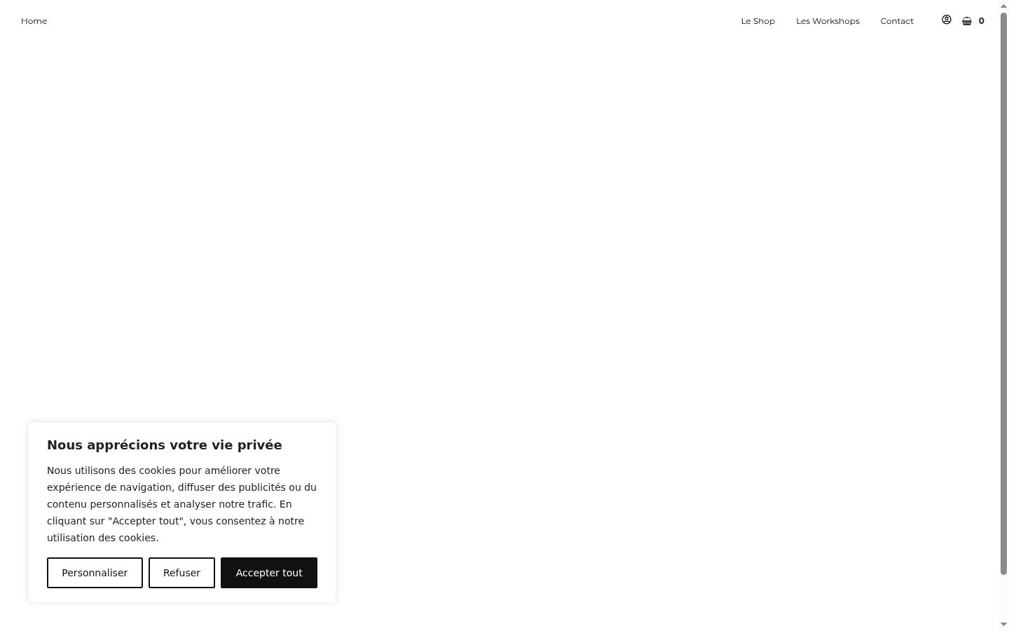 Screenshot του banner συγκατάθεσης που εμφανίστηκε πριν από οποιαδήποτε αλληλεπίδραση