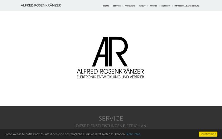 Screenshot of alfredrosenkraenzer.de