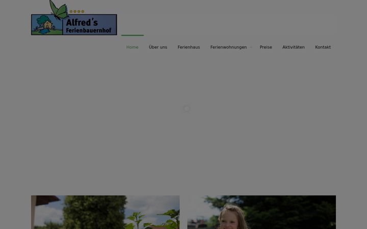 Screenshot του alfreds-ferienbauernhof.de