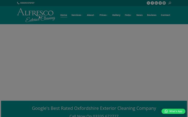 Screenshot of alfrescoec.co.uk