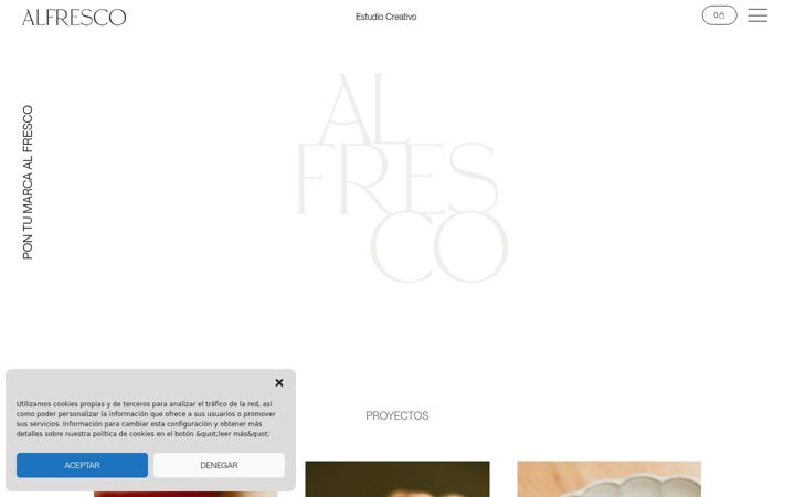 Screenshot of alfrescoestudio.com