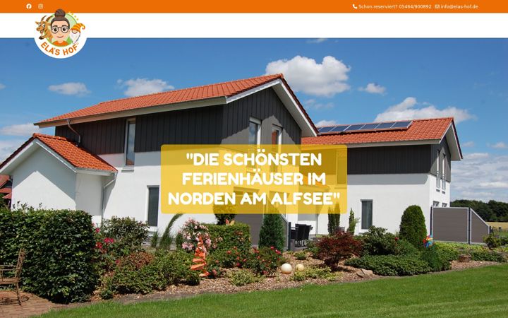 Screenshot of alfsee-ferienhaus.de