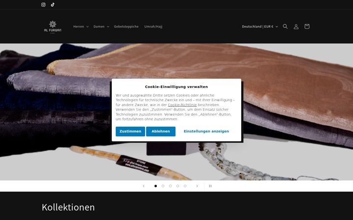 Screenshot of alfurqanstore.de