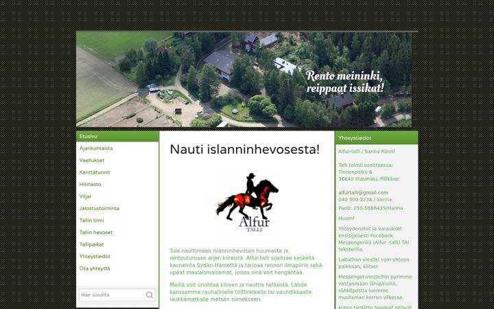 Screenshot of alfurtalli.fi