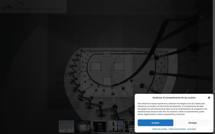 Screenshot of algabaarquitectura.com