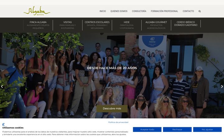 Screenshot ta' algabaderonda.com