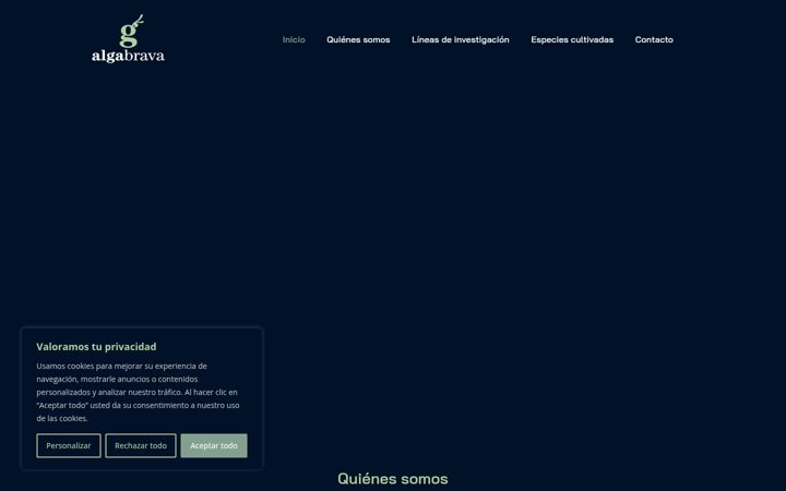 Screenshot of algabrava.com