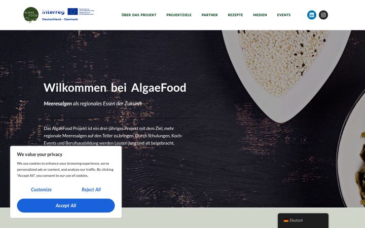 Screenshot του algaefood.eu