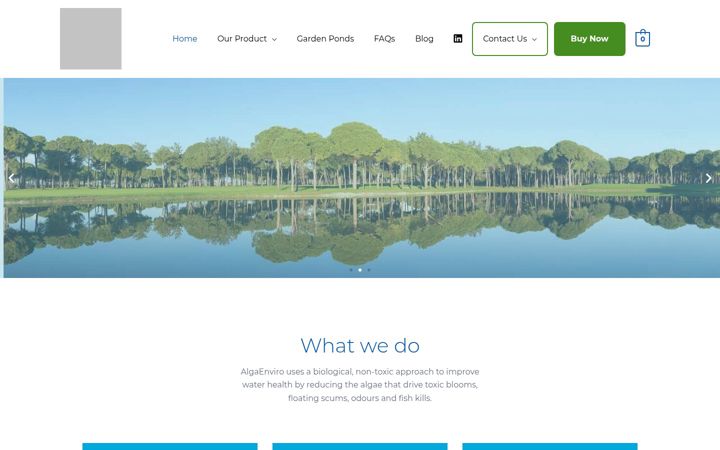 Screenshot του algaenviro.com.au