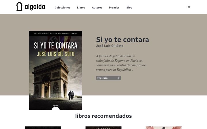 Screenshot of algaidaliteraria.com