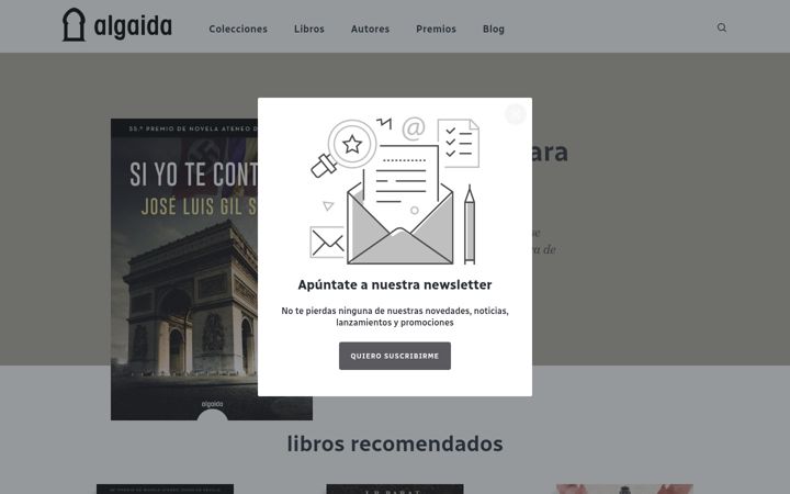 Screenshot of algaidaliteraria.es