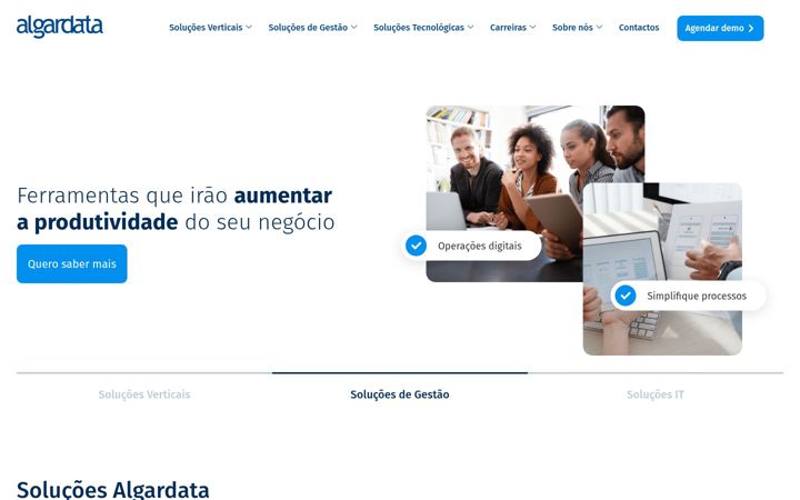 Screenshot of algardata.com