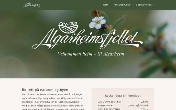 Capture d'écran de algarheimsfjellet.no