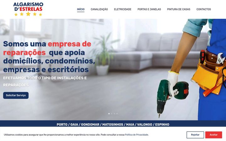 Screenshot of algarismodestrelas.pt