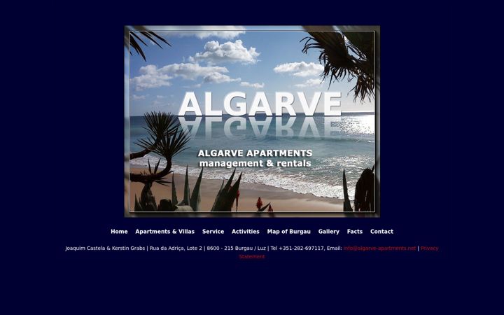 Zrzut ekranu algarve-apartments.net