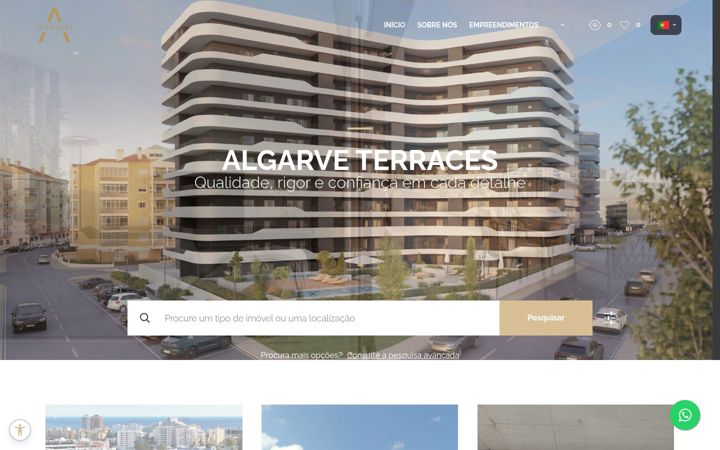 Screenshot of algarve-terraces.pt