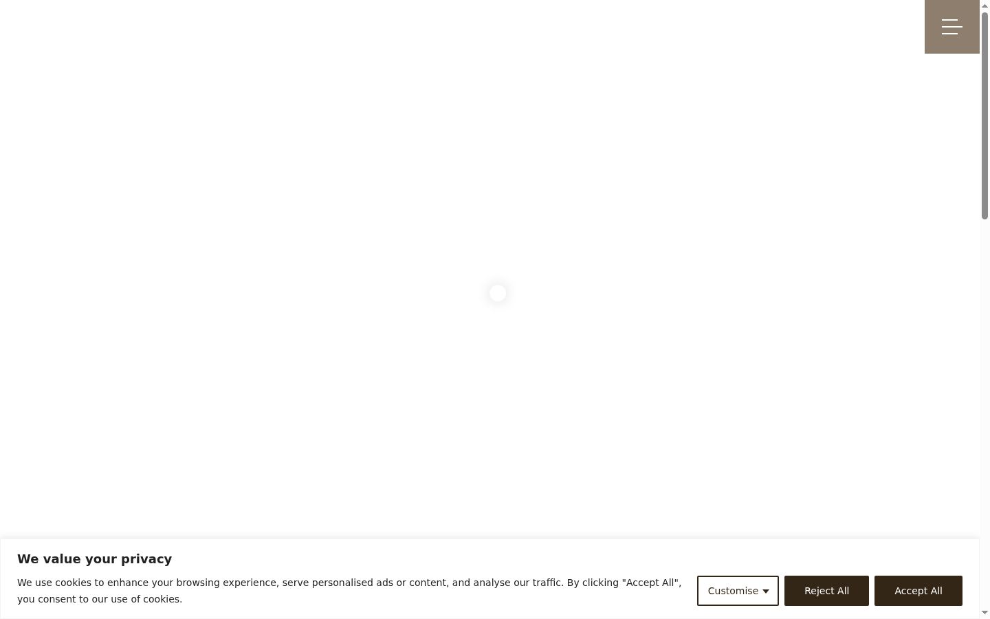 Captura de pantalla del banner de consentimiento mostrado antes de cualquier interacción