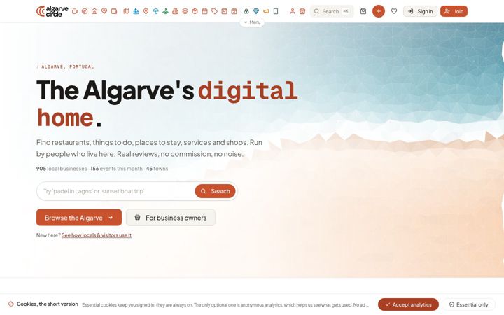 Zrzut ekranu algarvecircle.com