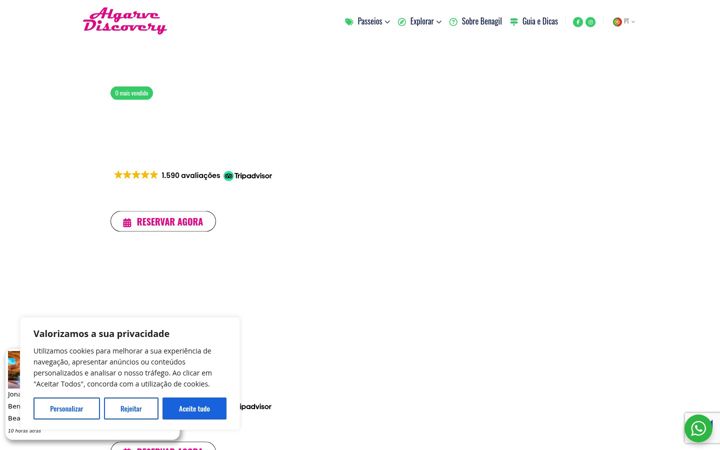 Screenshot of algarvediscovery.com