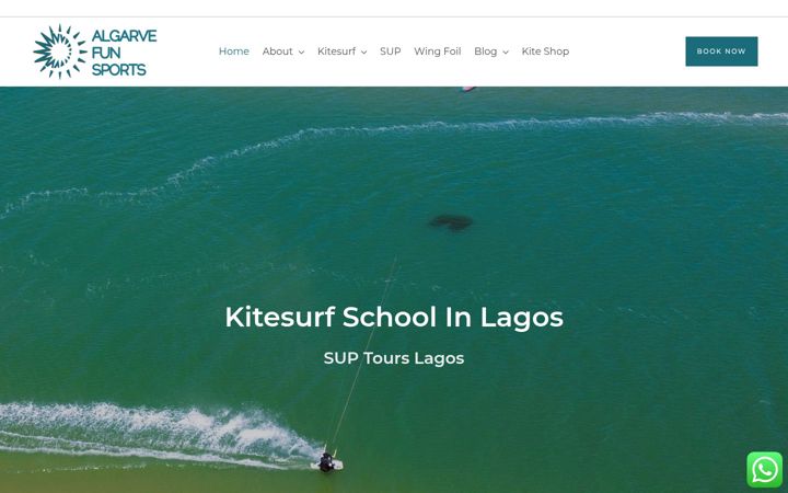Ekrano kopija algarvefunsports.com