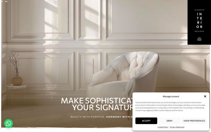 Screenshot of algarveinterior.com