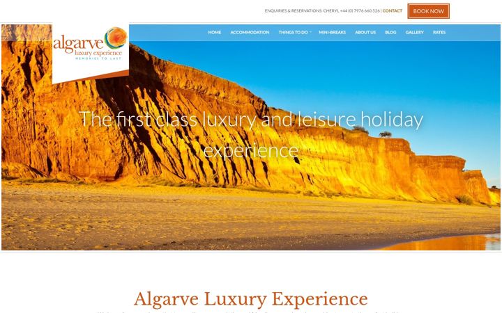 Screenshot of algarveluxuryexperience.com