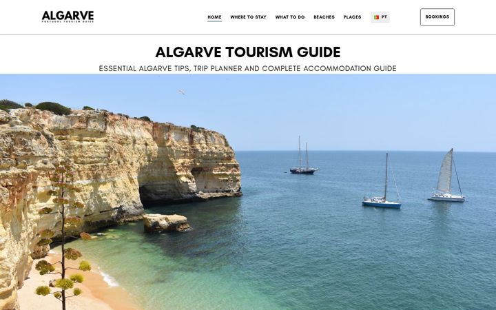 Capture d'écran de algarveportugaltourism.com