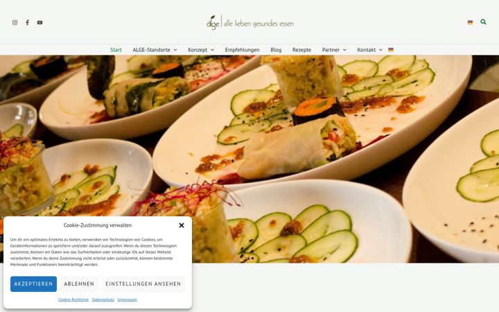 Screenshot of alge.de