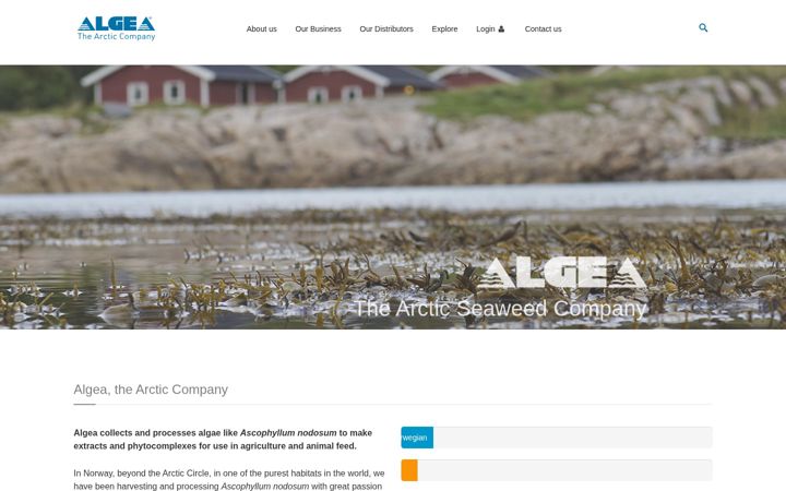 Screenshot of algea.com