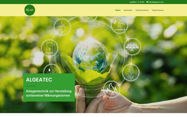 Screenshot von algeatec.com