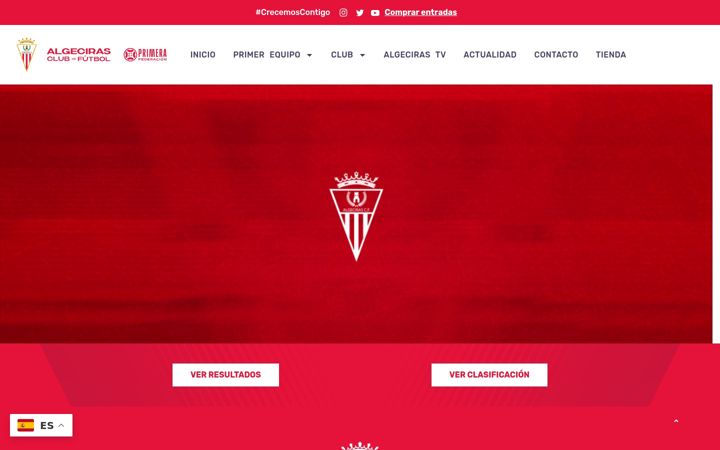 Screenshot von algecirasclubdefutbol.com