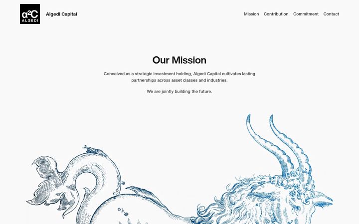 Screenshot of algedicapital.com